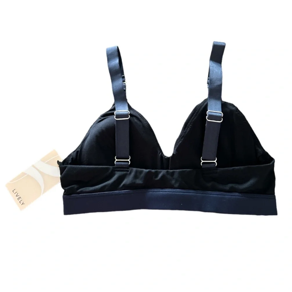 NWT, Lively Active Bra Swim Top, Jet Black & Navy, Size S - Picture 4 of 6